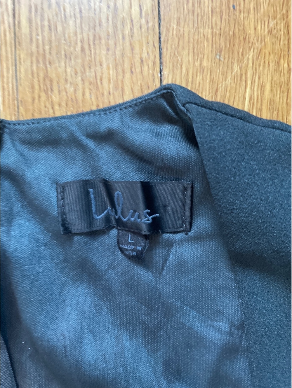 Lulus Black Ombre Wash Wide Leg Sleeveless Jumpsuit Large Edgy Chic Minimalist - Picture 6 of 9